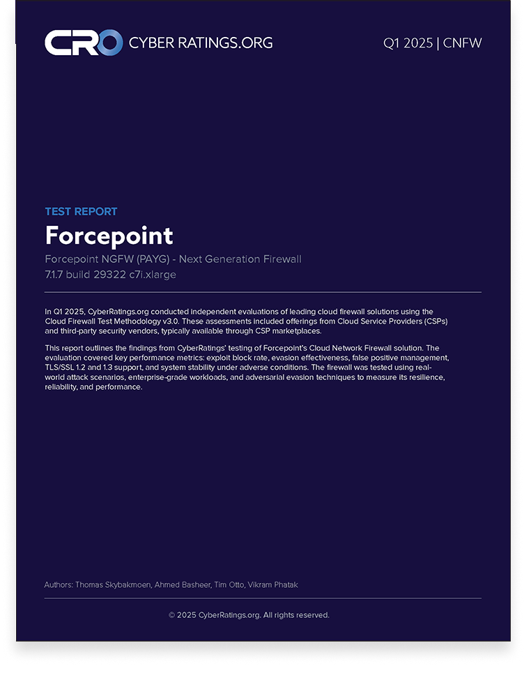 2025 Q1 Cloud Network Firewall Report – Forcepoint