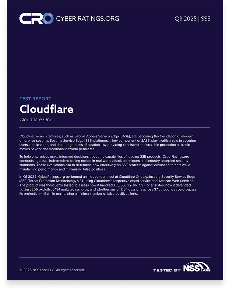 2025 Q3 SSE Report – Cloudflare